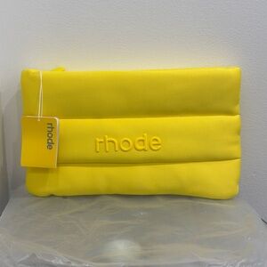 Rhode Skin Bubble Pouch Makeup Bag LEMONTINI YELLOW LIMITED EDITION